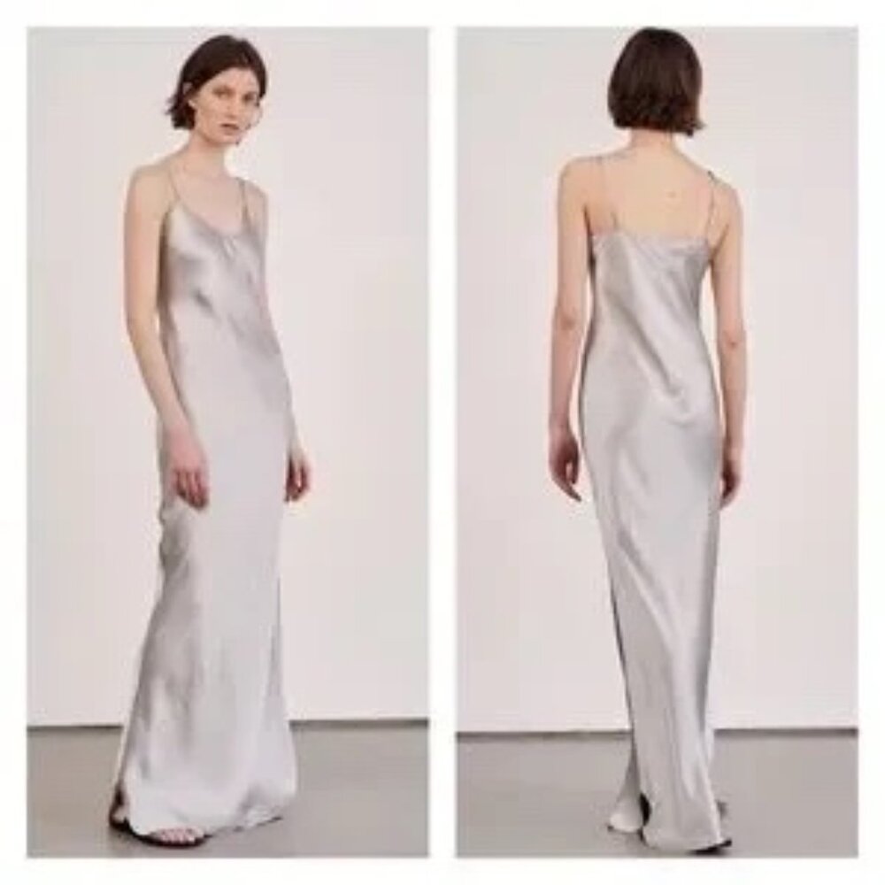 Nili Lotan Silver Cami Gown